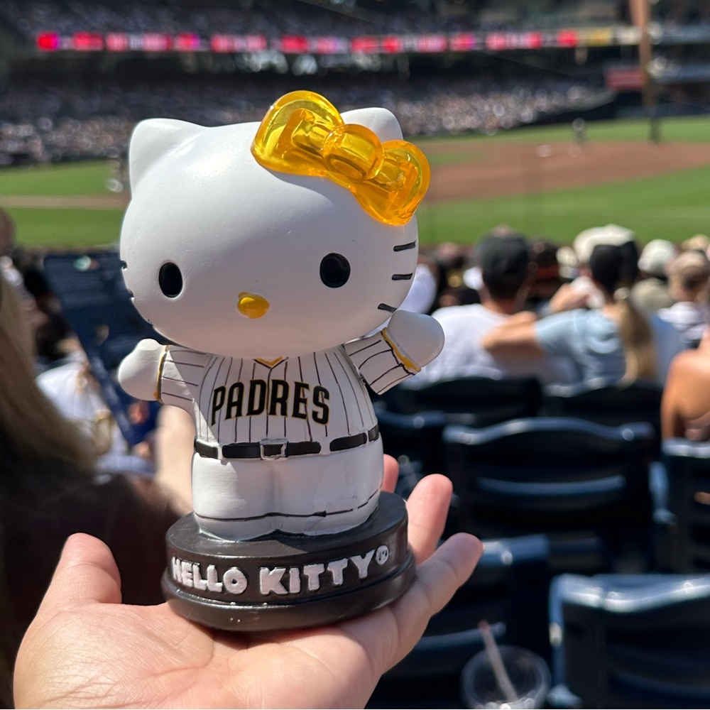 Hello Kitty 50th Anniversary Bobblehead THEME 🎟️ SD Padres 9/8/24 New In Box